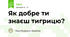 Як добре ти знаєш тигрицю?