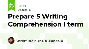 Prepare 5 Writing Comprehension I term 