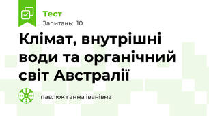 Клімат, внутрішні води та органічний світ Австралії