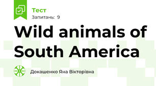 Wild animals of South America