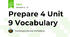 Prepare 4 Unit 9 Vocabulary