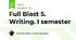 Full Blast 5. Writing. I semester