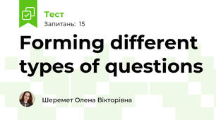 Forming different types of questions