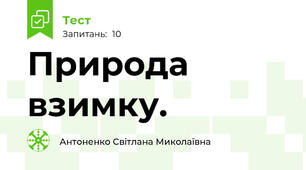Природа взимку.