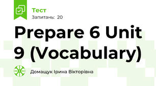 Prepare 6 Unit 9 (Vocabulary)