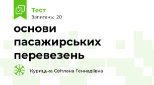 основи пасажирських перевезень