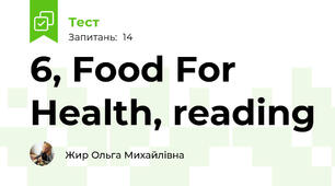 6, Food For Health, reading