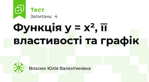 Функція y = x², її властивості та графік