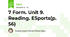 7 Form. Unit 9. Reading. ESports(p. 56)