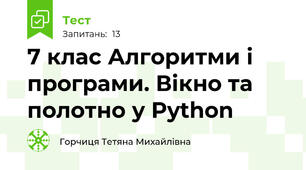 7 клас Алгоритми і програми. Вікно та полотно у Python