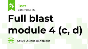 Full blast module 4 (c, d)
