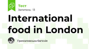 International food in London