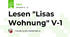 Lesen "Lisas Wohnung" V-1