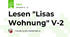 Lesen "Lisas Wohnung" V-2