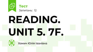 READING. UNIT 5. 7F.