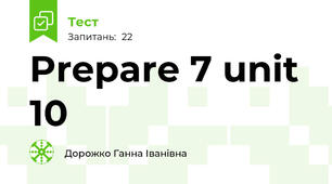 Prepare 7 unit 10