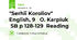 "Serhii Koroliov" English, 9   O. Karpiuk    SB p 128-129  Reading