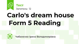 Carlo's dream house  Form 5 Reading 