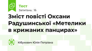 Зміст повісті Оксани Радушинської «Метелики в крижаних панцирах»
