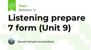 Listening prepare 7 form (Unit 9)