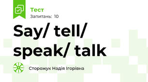 Say/ tell/ speak/ talk