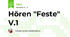 Hören "Feste" V.1 