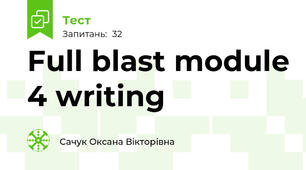 Full blast module 4 writing