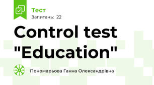 Control test "Education"