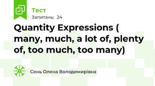 Quantity Expressions ( many, much, a lot of, plеnty of, too much, too many)