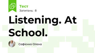 Listening. At School.