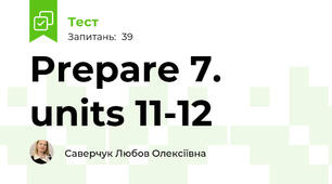 Prepare 7. units 11-12