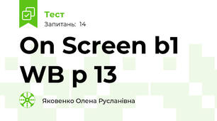 On Screen b1 WB p 13