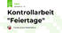 Kontrollarbeit "Feiertage"
