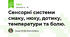 Сенсорні системи смаку, нюху, дотику, температури та болю.