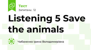 Listening 5 Save the animals