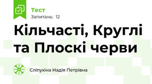 Кільчасті, Круглі та Плоскі черви