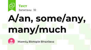 A/an, some/any, many/much