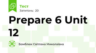 Prepare 6 Unit 12