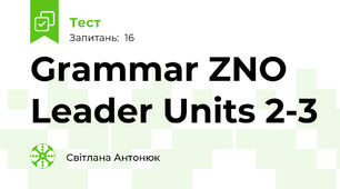 Grammar ZNO Leader Units 2-3
