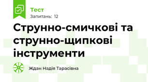 Струнно-смичкові та струнно-щипкові інструменти