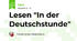 Lesen "In der Deutschstunde"