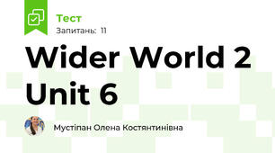 Wider World 2 Unit 6