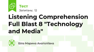 Listening Comprehension Full Blast 8 "Technology and Media"
