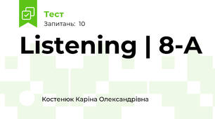 Listening | 8-A