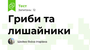 Гриби та лишайники