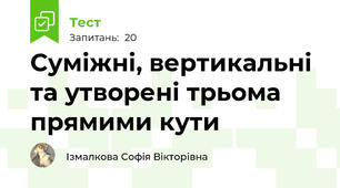 Суміжні, вертикальні та утворені трьома прямими кути