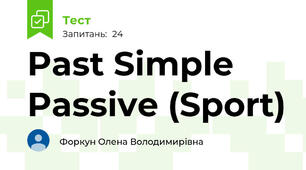 Past Simple Passive (Sport)