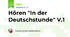 Hören "In der Deutschstunde" V.1