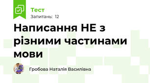 Написання НЕ з різними частинами мови
