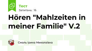 Hören "Mahlzeiten in meiner Familie" V.2